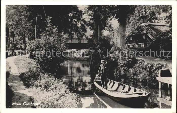 Giethoorn Kahn Wasserstrasse