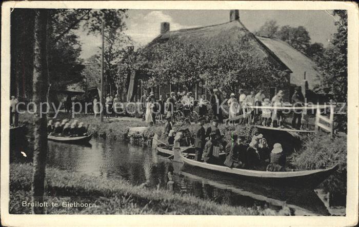 Giethoorn Hollandsch Venetie Hotel Restaurant Kahnfahrt Wasserstrasse