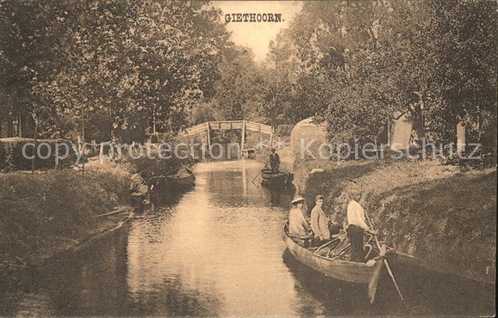 Giethoorn Kahn Wasserstrasse