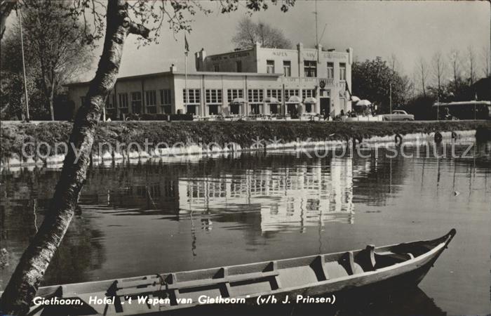 Giethoorn Hotel 't Wappen van Giethoorn Kanal