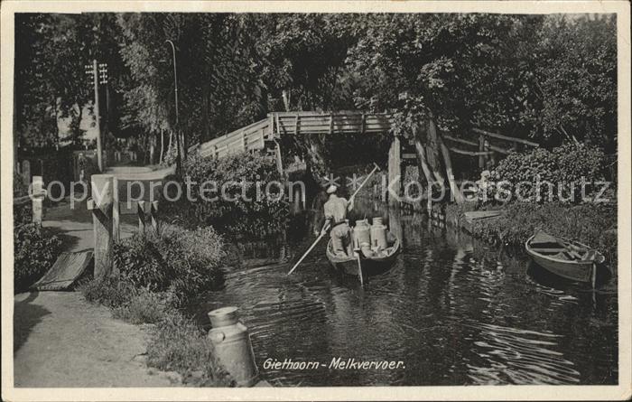 Giethoorn Melkvervoer Kahn Wasserstrasse