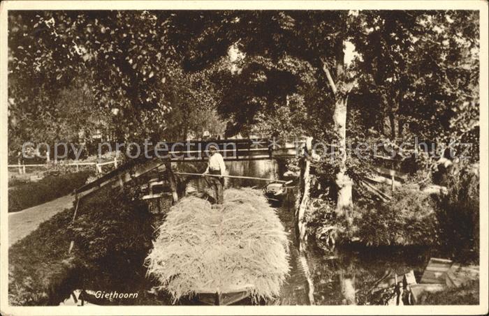 Giethoorn Kahn Wasserstrasse