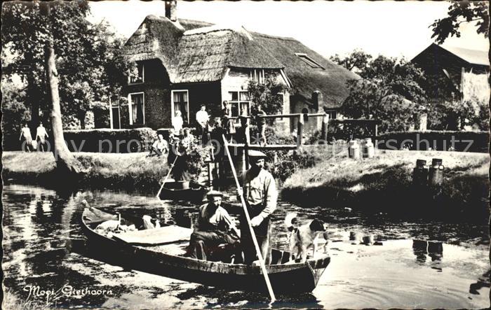 Giethoorn Kahn Wasserstrasse