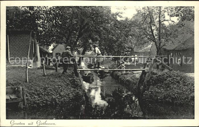 Giethoorn Wasserstrasse Steg