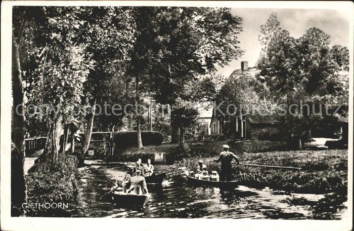 Giethoorn Hotel Centrum Kahn Wasserstrasse