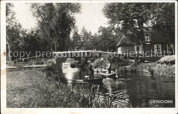 Giethoorn Bonds Pension De Waterlelie Kahn Wasser