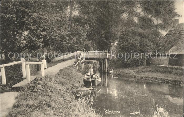 Giethoorn Kahn Wasserstrasse