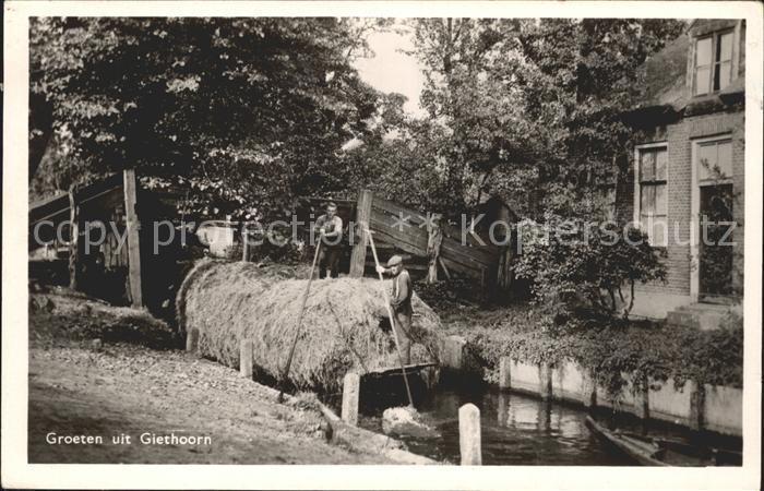 Giethoorn Hotel Centrum Kahn Wasserstrasse