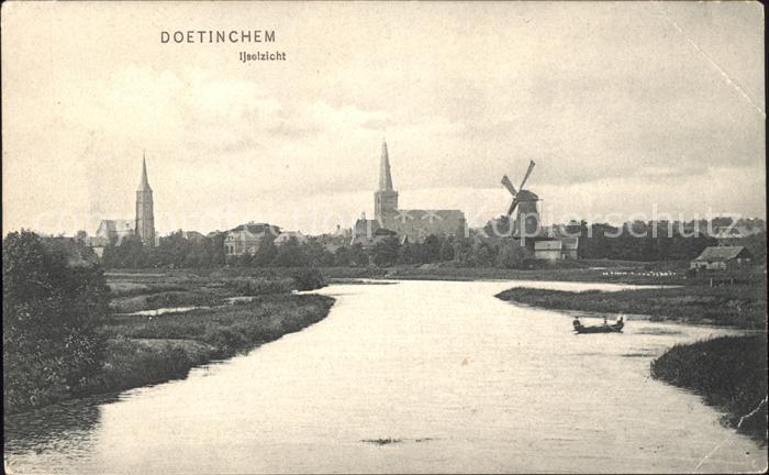 Doetinchem Isselzicht Mole Boot Kerk