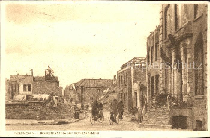 Doetinchem Boliestraat na het Bombardement