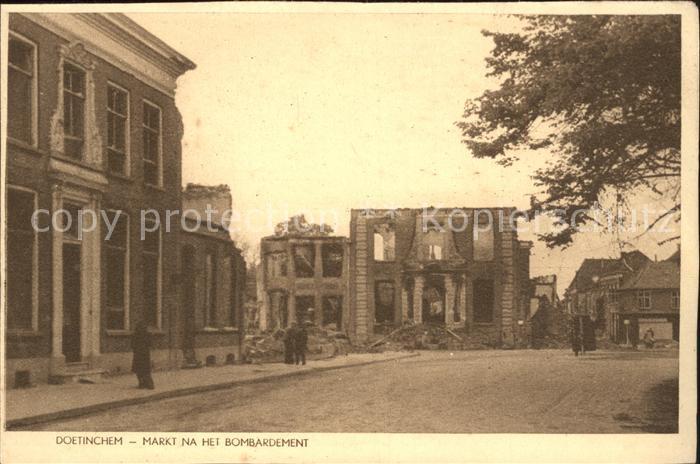 Doetinchem Markt na het Bombardement