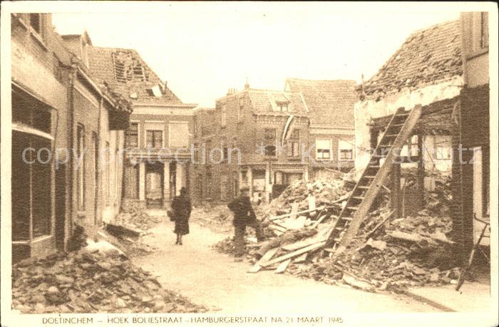 Doetinchem Hoek Boliestraat Hamburgerstraat Maart Ruine