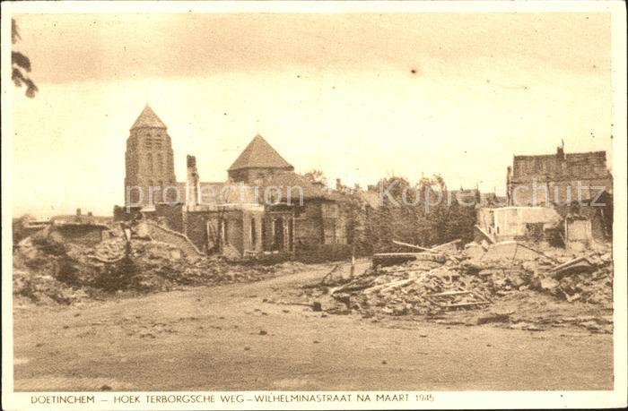 Doetinchem Terborgsche Weg Wilhelminastraat Maart 1945