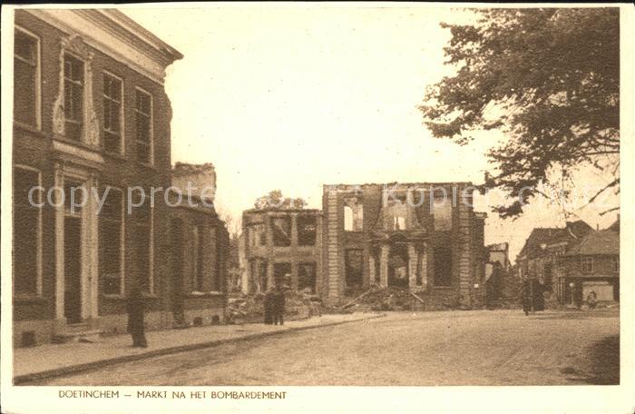 Doetinchem Markt na het Bomardement
