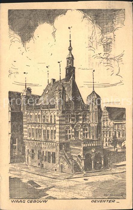 Deventer Waag Gebouw Kuenstlerkarte