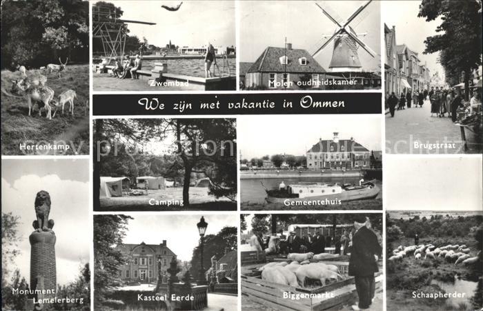 Ommen Overijssel Molen Zwembad Brugstraat Schaapherder K
