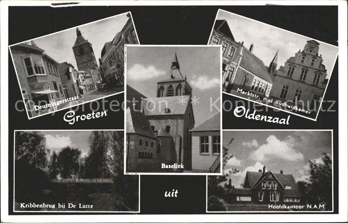 Oldenzaal Deutningerstraat Baseliek Marktstr. oudheidkamer Hoofdkantoor