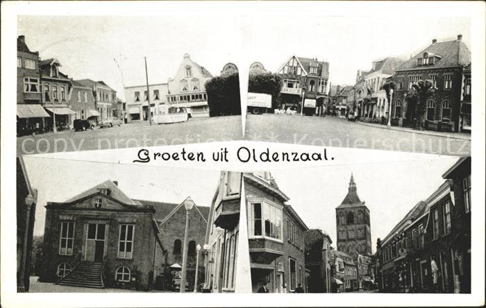 Oldenzaal Markt Bisschopstraat Gemeentehuis Deurningeristraat