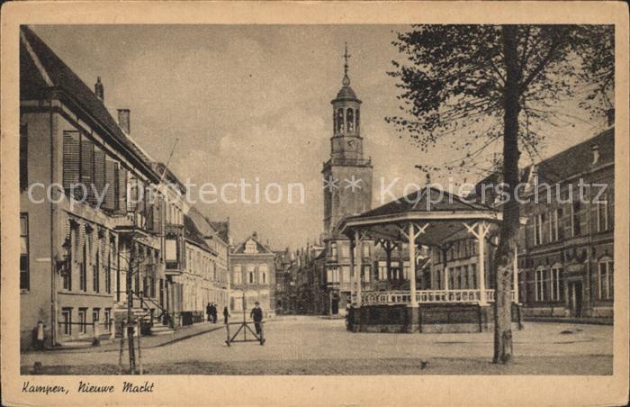 Kampen Niederlande Nieuwe Markt Pavillon Kirchturm