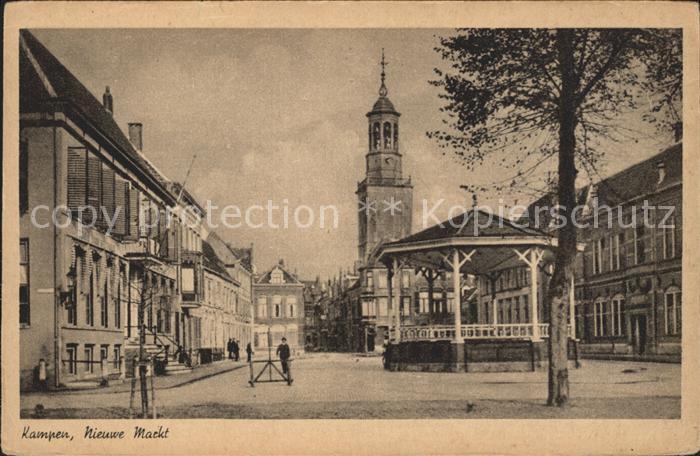 Kampen Niederlande Nieuwe Markt Pavillon Kirchturm