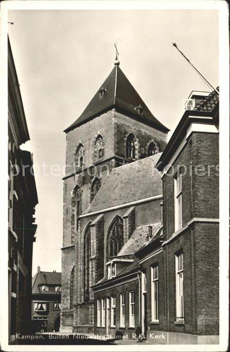 Kampen Niederlande Buiten Nieuwstraat met RK Kerk Kirche