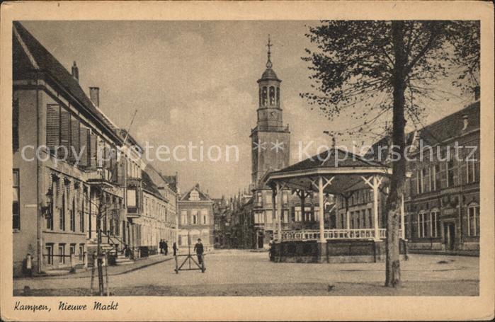 Kampen Niederlande Nieuwe Markt Pavillon Kirchturm