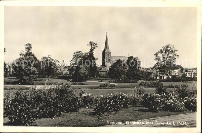 Kampen Niederlande Plantsoen met Bovenkerk Kirche