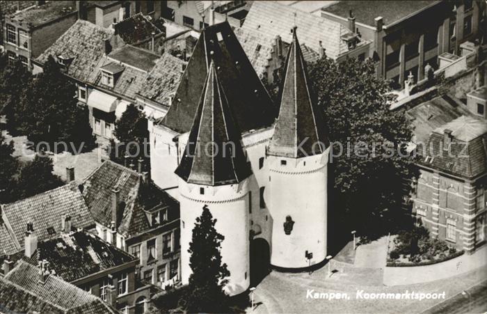 Kampen Niederlande Koornmarktspoort Fliegeraufnahme
