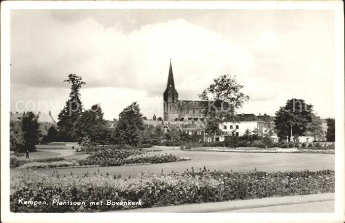Kampen Niederlande Plantsoen met Bovenkerk Kirche
