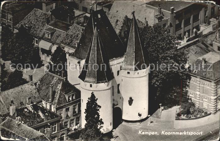 Kampen Niederlande Koornmarktspoort Fliegeraufnahme