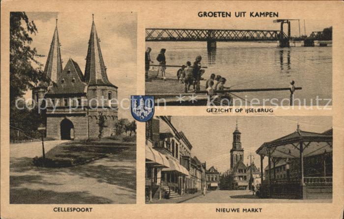Kampen Niederlande Cellesbrug Ijsselbrug Nieuwe Markt Wappen