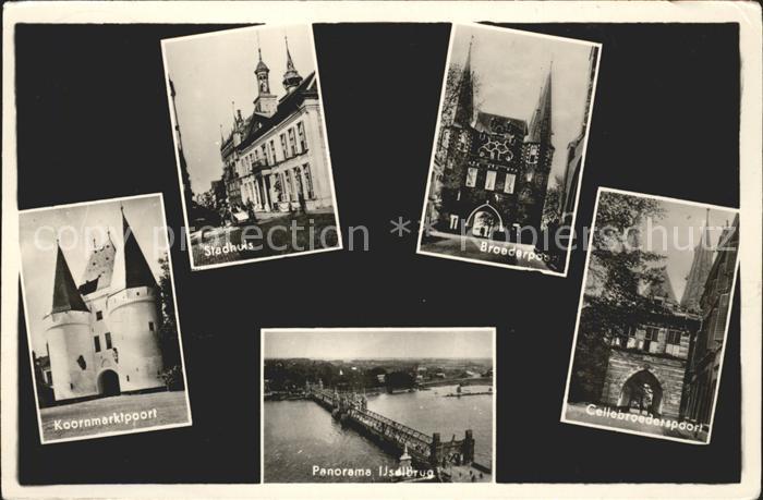 Kampen Niederlande Koornmarktspoort Stadhuis Broederpoort