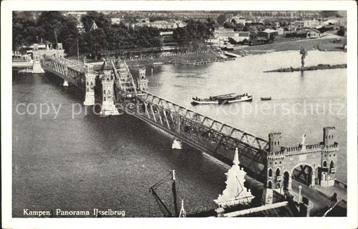 Kampen Niederlande Panorama Ijsselbrug Bruecke Fliegeraufnahme