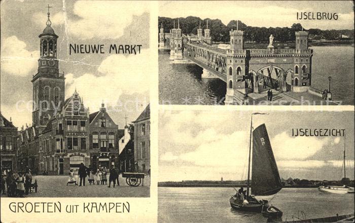 Kampen Niederlande Nieuwe Markt Ijsselbrug Segelboot