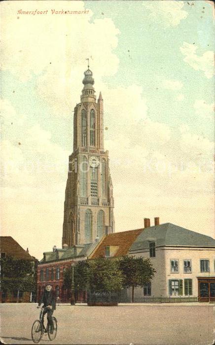 Amersfoort Varkensmarkt met OL Vrouwetoren