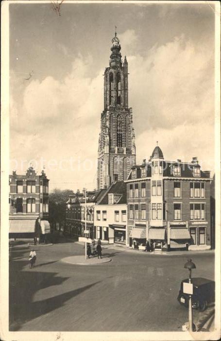 Amersfoort Varkensmarkt met OL Vrouwetoren