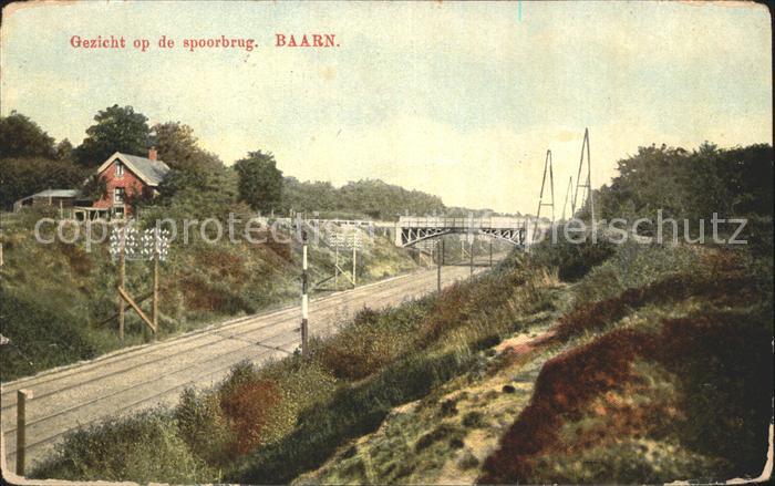 Baarn Gezicht op de spoor brug Eisenbahn Brüc
