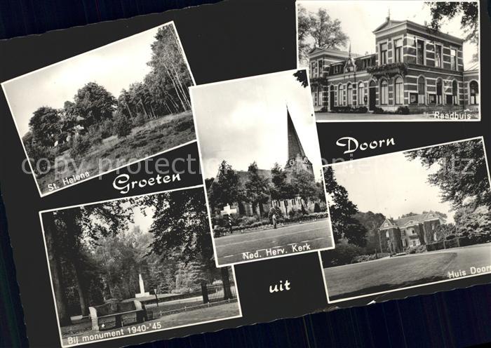 Doorn Niederlande St Helens Raadhuis Huis Monument Kerk