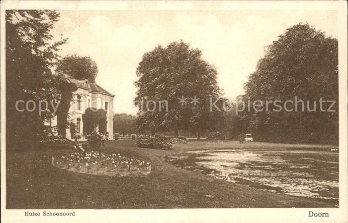 Doorn Niederlande Huize Schoonoord Schloss Teich