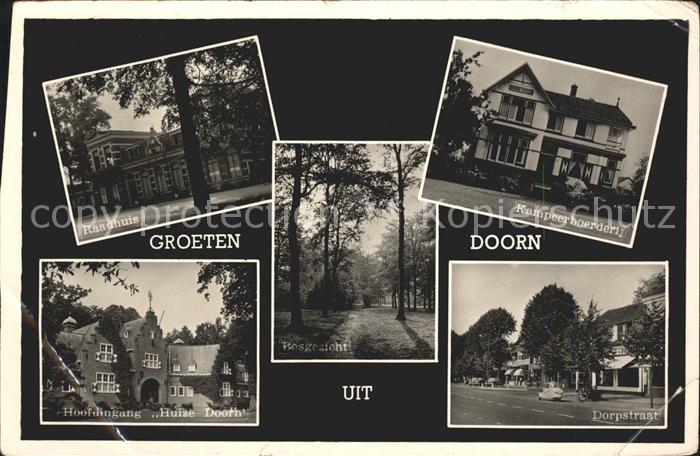 Doorn Niederlande Raadhuis Kampeerboerderij Huize Dorpstraat Bosgezicht