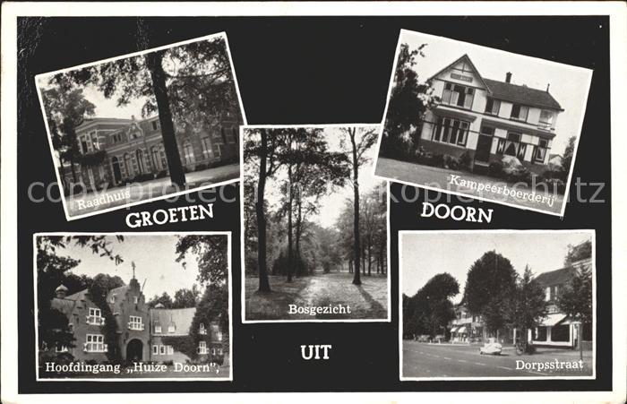 Doorn Niederlande Raadhuis Kampeerboerderij Huize Dorpstraat Bosgezicht