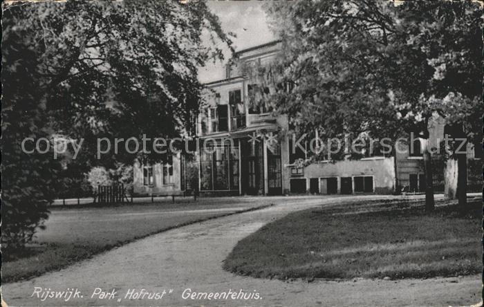 Rijswijk Park Hofrust Gemeentehuis