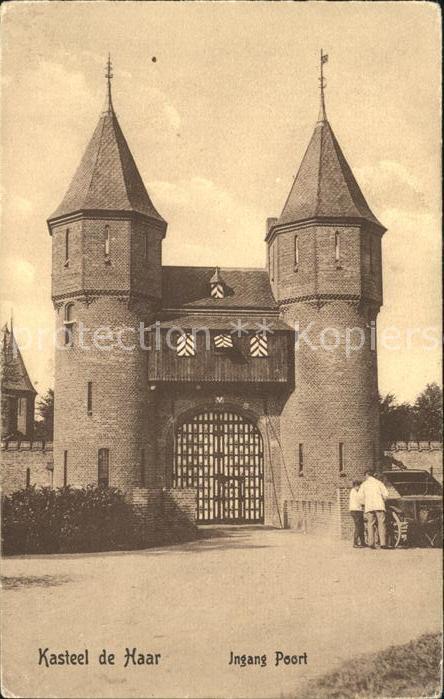 Haarzuilen Kasteel de Haar Jngang Poort