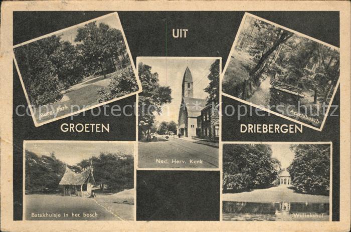 Driebergen Burg Park Willenkshof Batakhuisje bosch Kerk