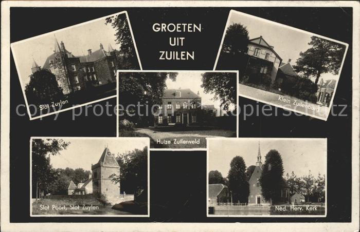 Zuilen Klein Zullenburg Kerk Slot Poort Zuylen Huize Zullenveld