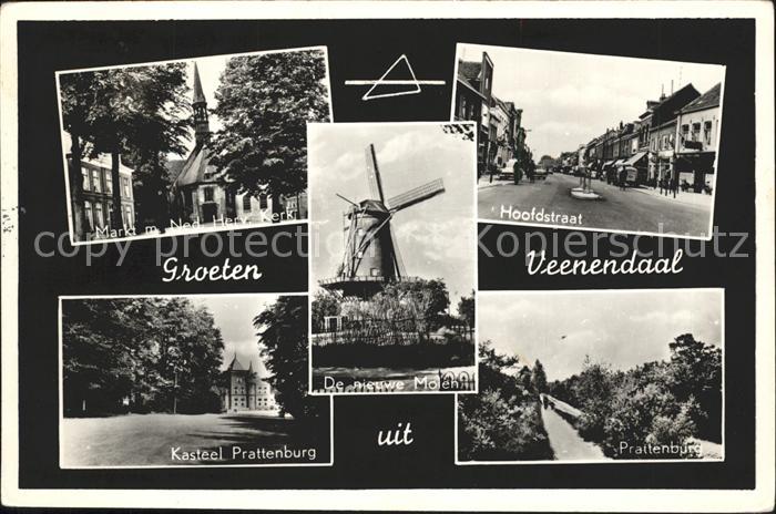 Veenendaal Markt Kerk Hoofdstraat Kasteel Praitenburg