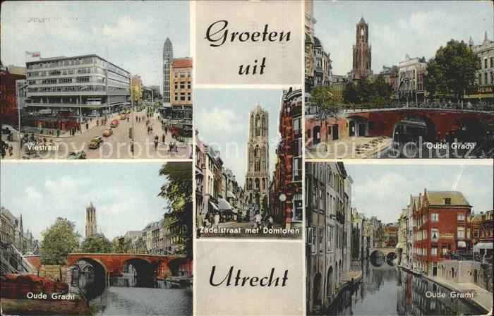Utrecht Viestraat Oude Gracht Zadelstraat Domtoren