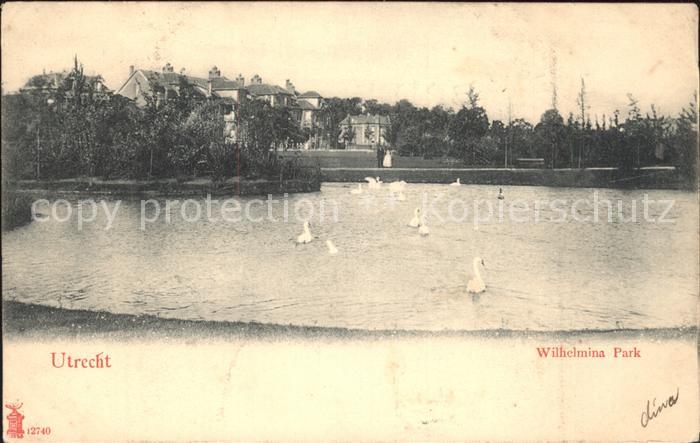 Utrecht Wilhelmina Park Schwanenteich