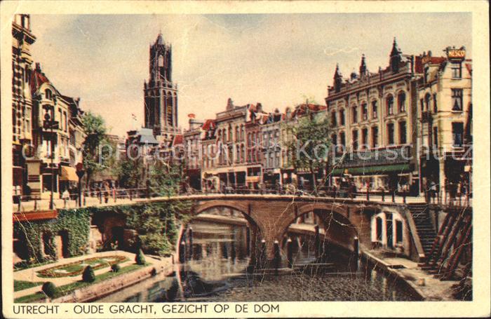 Utrecht Oude Gracht Brug Dom