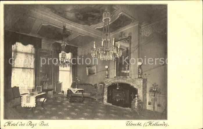 Utrecht Hotes des Pays Bas Kronleuchter Kamin